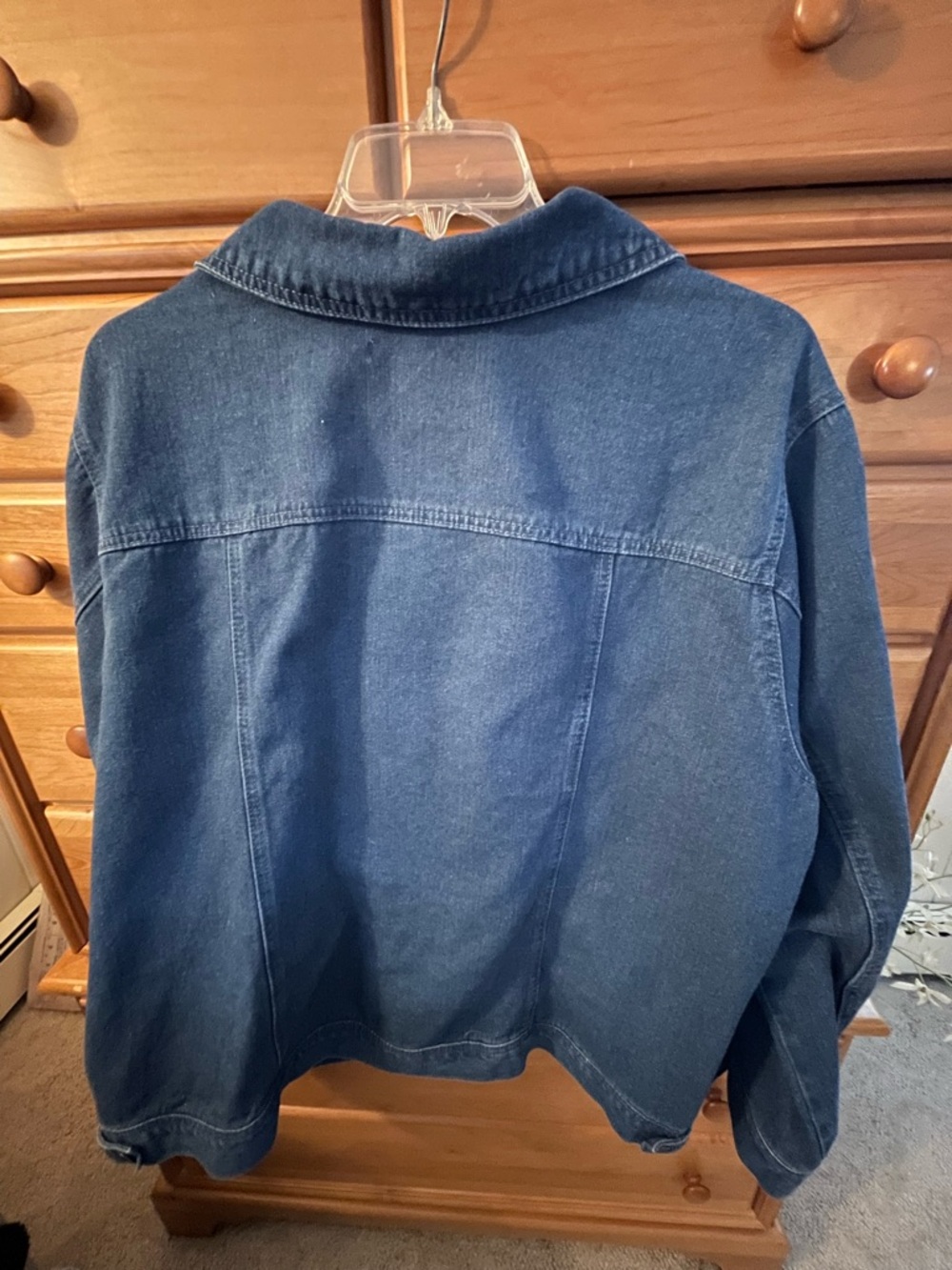 Women’s Jessica London Indigo Denim Jean Jacket Plus 30W, 5X - Picture 3 of 5